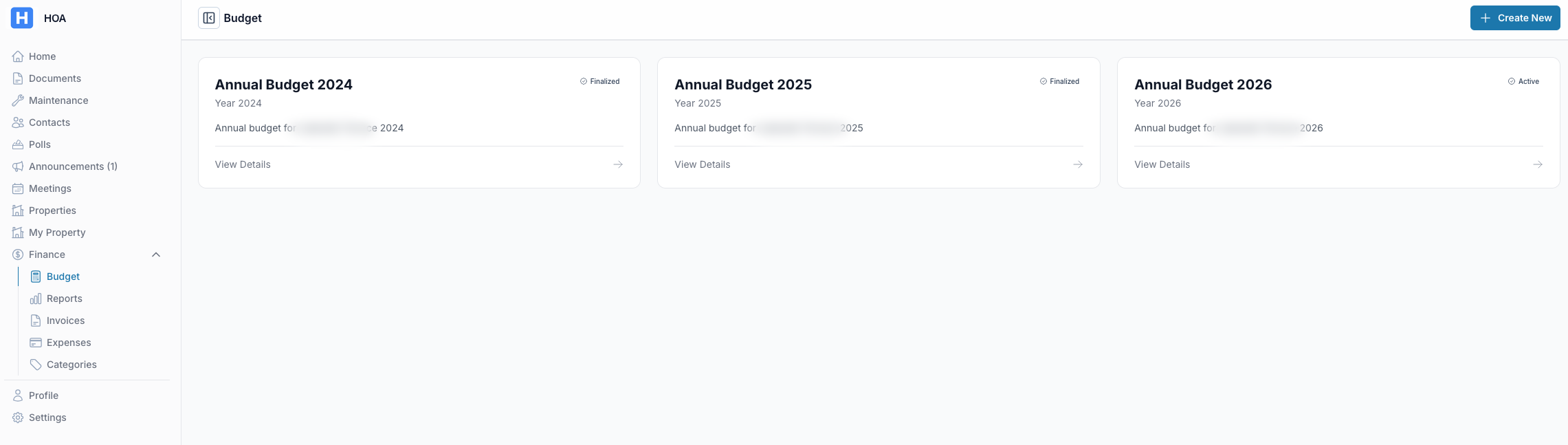 Budget Management