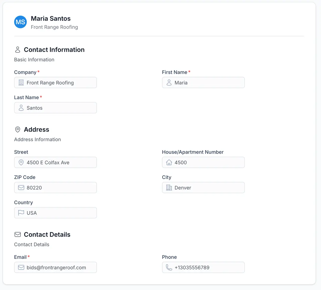 Contact Management