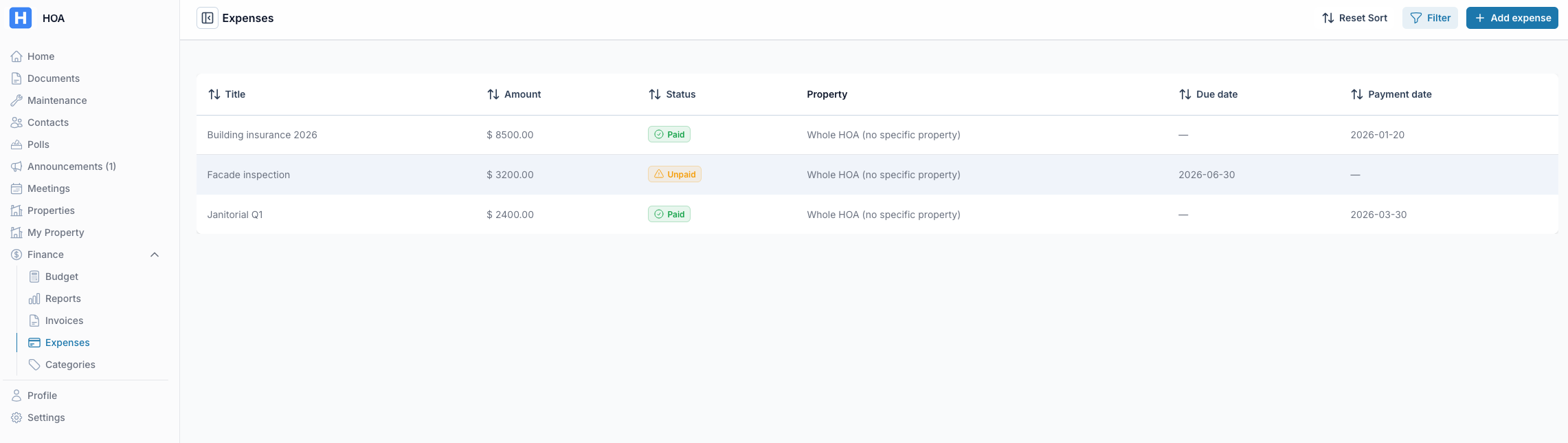 Payments & Invoices