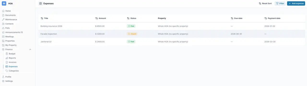 Payments & Invoices
